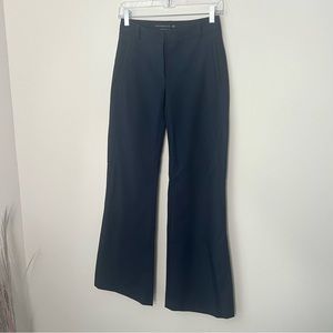 Mackage Collection Wool Blend Wide Leg Trouser Pants Navy Blue Women's 2